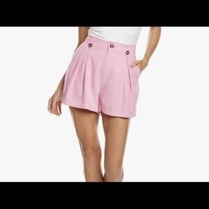 BCBG Linen Pink Shorts XS